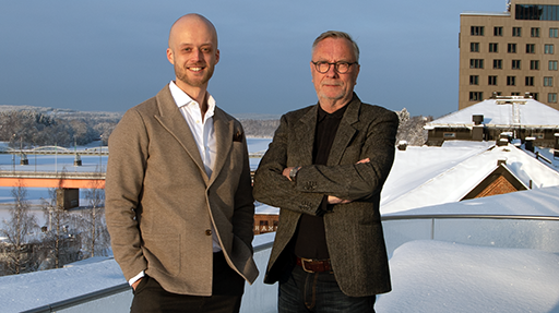 Victor Borén och Leif Erlandsson på MicroDri.