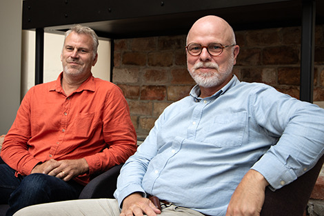 Håkan Wahlgren, affärsutvecklare och Lars Birging, vd och medgrundare på Zigrid.