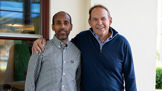 Khalif Hassan och Urban Jonsson på Talanq.