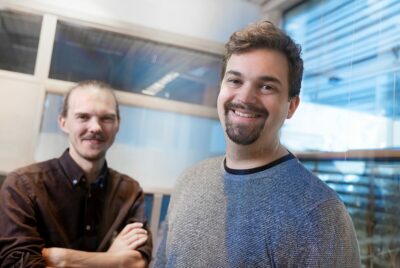 Andreas Lundström och Per Grön utgör teamet bakom startupbolaget Lumiary från Härnösand.