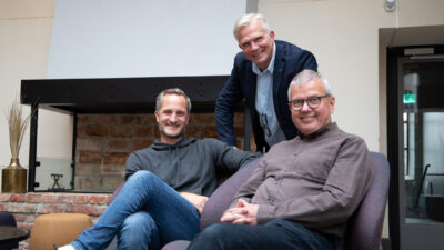 From left: Daniel Pluntky, CEO of Collecct, Pelle Berglund, Business Advisor at BizMaker, Hans Johansson, Senior Research Specialist at SCA.