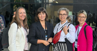 Ulrica Johnsson, projektledare på Linköping Science Park, Josefin Jaén Nilsson, kommunikationschef på BizMaker, Mona Sundin, affärsområdeschef Science Park på BizMaker och Lena Miranda, vd på Linköping Science Park.
